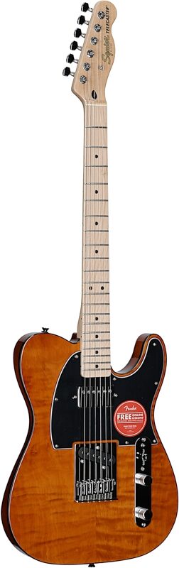 Squier Affinity Telecaster FMT SH Electric Guitar, with Maple Fingerboard, Mocha, Body Left Front