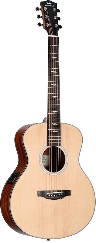 Kepma Club Series M2-131 "Mini 36" Acoustic-Electric Guitar (with Gig Bag), Natural, Body Left Front