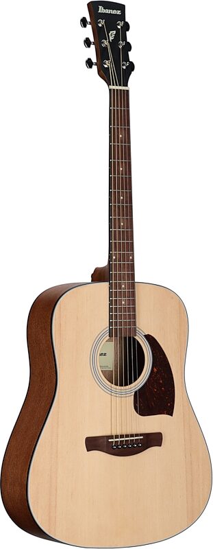 Ibanez PF50 Acoustic Guitar, Open Pore Natural, Body Left Front