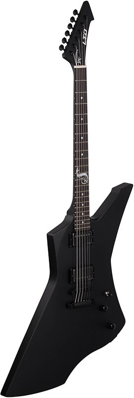 ESP LTD James Hetfield Snakebyte Electric Guitar (with Case), Satin Black, Body Left Front