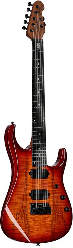 Sterling John Petrucci JP157D SM Electric Guitar (with Gig Bag), Blood Orange, Body Left Front