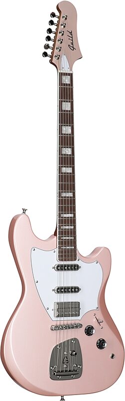 Guild Surfliner Deluxe Electric Guitar, Rose Quartz Metallic, Blemished, Body Left Front