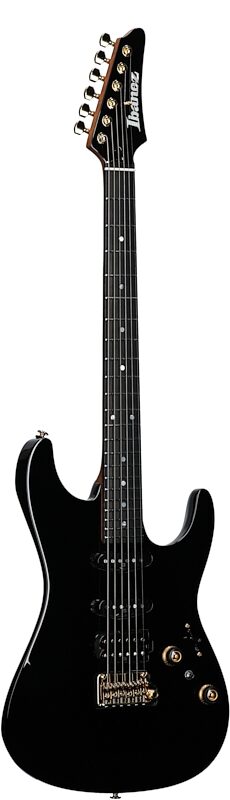 Ibanez AZ26P1 Premium Electric Guitar (with Gig Bag), Black, Body Left Front