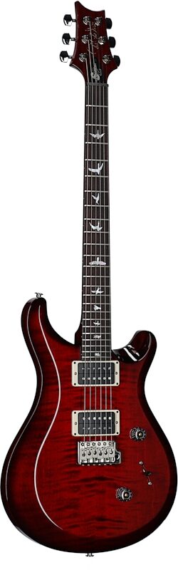 Paul Reed Smith PRS S2 Custom 24 10th Anniversary Limited Edition Electric Guitar (with Gig Bag), Fire Red Burst, Body Left Front