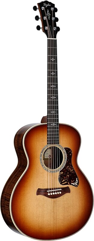 Taylor Gold Label 814e Koa Acoustic-Electric Guitar (with Case), Golden Brown Sunburst, Body Left Front