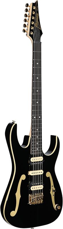 Ibanez PGM50 Paul Gilbert Premium Electric Guitar (with Gig Bag), Black, Body Left Front