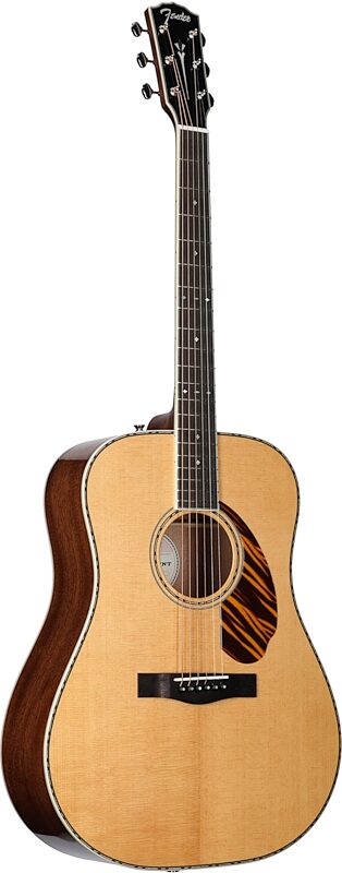 Fender Paramount PD-220E Dreadnought Acoustic-Electric Guitar (with Case), Natural, Body Left Front