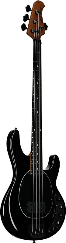 Ernie Ball Music Man DarkRay Electric Bass (with Mono Soft Case), Onyx Black, Body Left Front