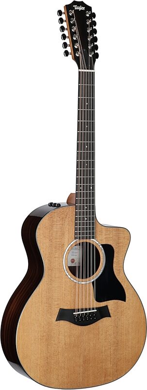 Taylor 254ce Plus Grand Auditorium Acoustic-Electric Guitar, 12-String (with Case), New, Body Left Front
