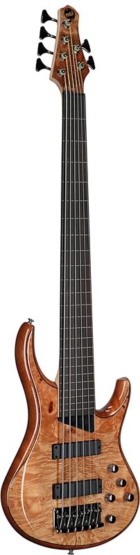 MTD Kingston Z6EB Fretless Electric Bass, 6-String (with Ebony Fingerboard), Natural Gloss, Body Left Front