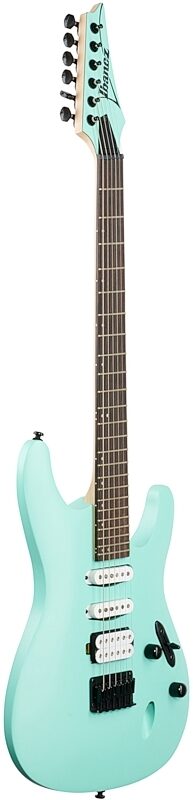 Ibanez S561 Electric Guitar, Sea Foam Green Matte, Body Left Front