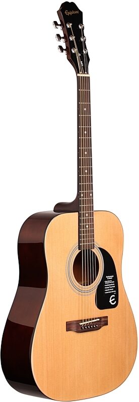 Epiphone DR-100 Acoustic Guitar, Natural, Body Left Front