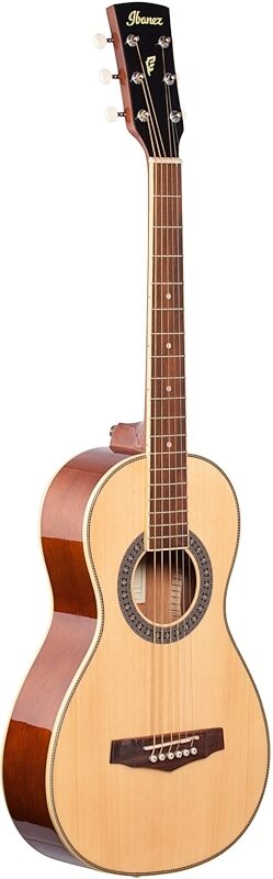 Ibanez PN1 Parlor Acoustic Guitar, Natural, Scratch and Dent, Body Left Front
