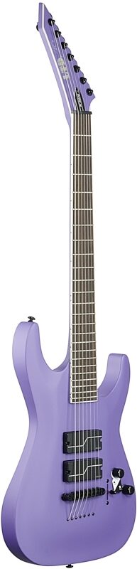 ESP LTD SC-607 Baritone Stephen Carpenter 7-String Electric Guitar (with Case), Purple, Body Left Front