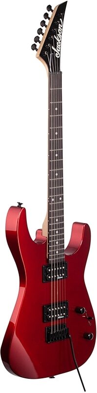 Jackson JS Series Dinky JS11 Electric Guitar, Amaranth Fingerboard, Metallic Red, Body Left Front