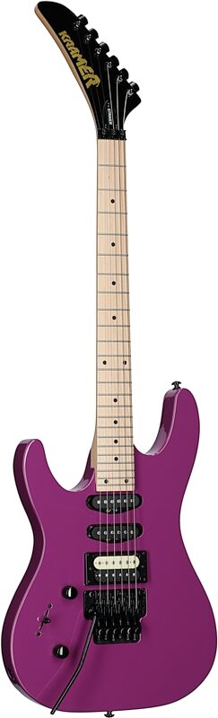 Kramer Striker HSS Electric Guitar, Maple Fingerboard (Left-Handed), Majestic Purple, Body Left Front