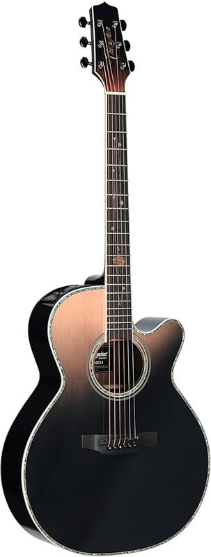 Takamine Limited Edition 2024 Acoustic-Electric Guitar (with Case), Penumbra Blue, Body Left Front