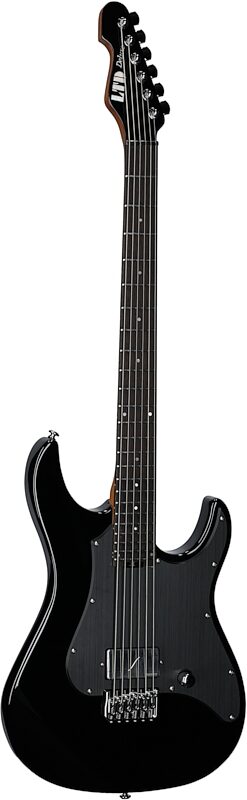 ESP LTD SN-1 Baritone Electric Guitar, Black, Body Left Front
