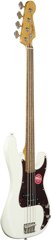 Squier Classic Vibe '60s Precision Bass, with Laurel Fingerboard, Olympic White, Body Left Front