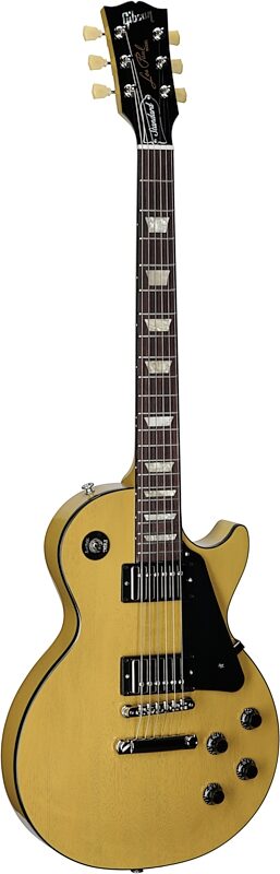 Gibson Les Paul Standard '50s Mahogany Top Electric Guitar (with Case), TV Yellow, Body Left Front