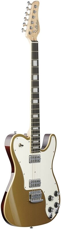 Schecter PT Fastback Electric Guitar, Gold, Body Left Front