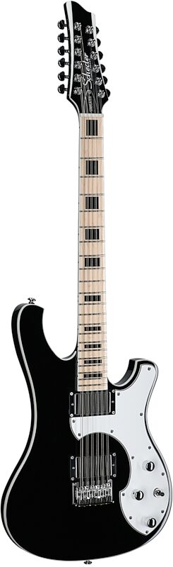 Schecter Stargazer 12 Electric Guitar, 12-String, Gloss Black, Body Left Front