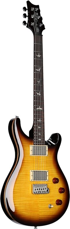 PRS Paul Reed Smith SE DGT Birds McCarty Electric Guitar (with Gig Bag), Tobacco Sunburst, Body Left Front