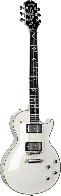 Epiphone Jerry Cantrell Les Paul Custom Prophecy Electric Guitar (with Case), Bone White, Body Left Front