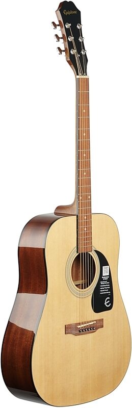 Epiphone FT-100 Acoustic Guitar Player Pack (with Gig Bag), Natural, Body Left Front
