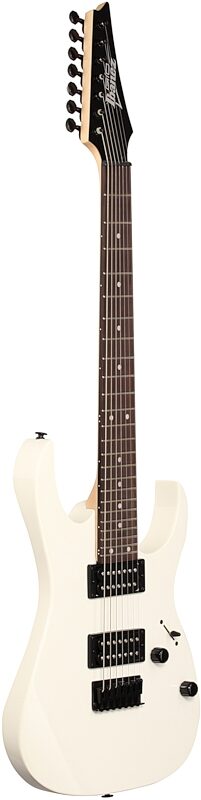 Ibanez GRG7221 Electric Guitar, 7-String, White, Body Left Front