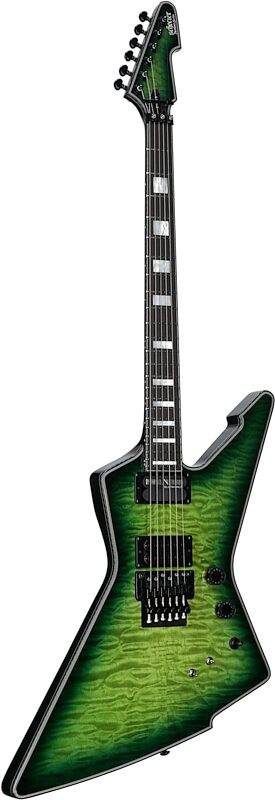 Schecter E-1 FR S Special Edition Electric Guitar, Green Burst, Body Left Front