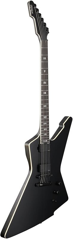 Schecter E1 SLS Elite Electric Guitar, Evil Twin, Body Left Front