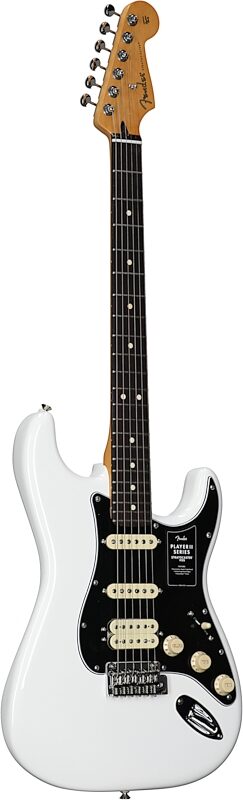 Fender Player II Stratocaster HSS Electric Guitar, with Rosewood Fingerboard, Polar White, Body Left Front