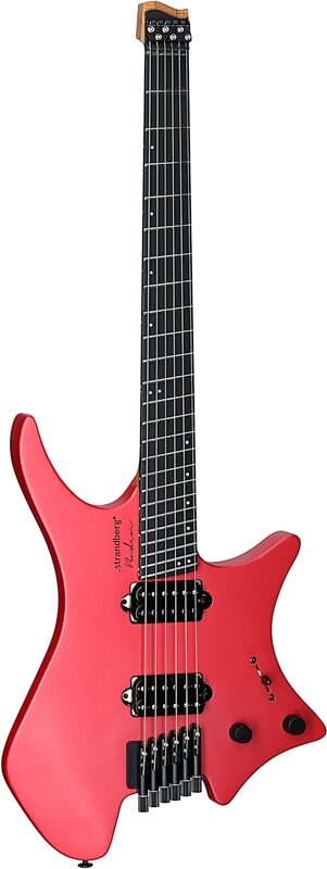 Strandberg Boden Metal NX 6 Electric Guitar (with Gig Bag), Blood Red, Body Left Front
