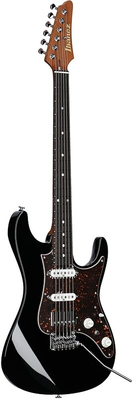 Ibanez AZ2204N Prestige Electric Guitar (with Case), Black, Body Left Front