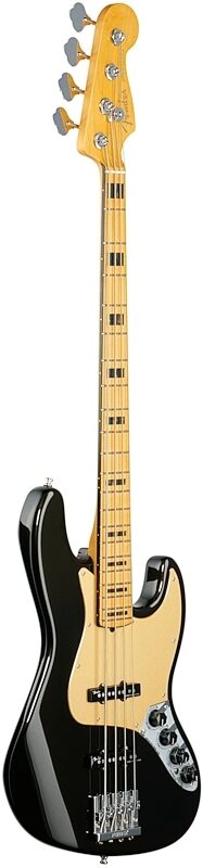 Fender American Ultra Jazz Electric Bass, Maple Fingerboard (with Case), Texas Tea, USED, Blemished, Body Left Front