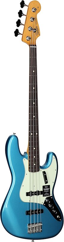 Fender Vintera II '60s Jazz Electric Bass, Rosewood Fingerboard (with Gig Bag), Lake Placid Blue, Body Left Front