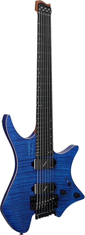 Strandberg Boden Prog NX 7 Electric Guitar, 7-String (with Gig Bag), Deep Blue, Body Left Front