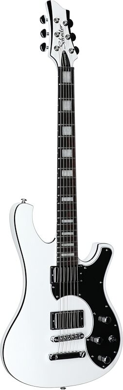 Schecter Stargazer 6 Electric Guitar, Gloss White, Body Left Front