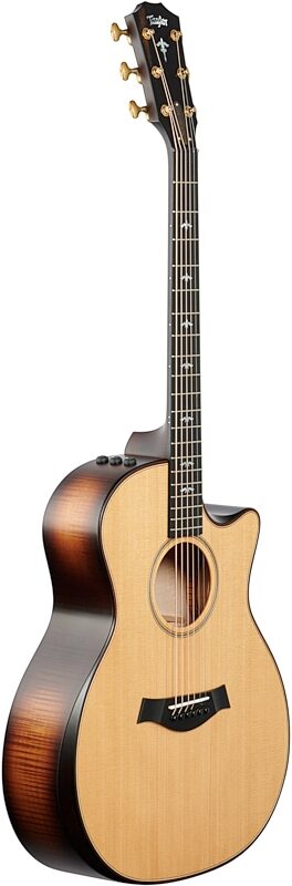 Taylor Builder's Edition 614ce Acoustic-Electric Guitar, Natural, Body Left Front