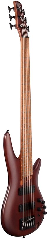Ibanez SR506E Electric Bass, 6-String, Brown Mahogany, Body Left Front