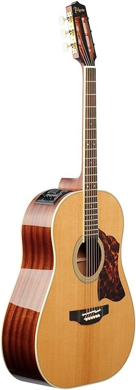 Takamine CRN-TS1 Slope Shoulder Dreadnought Acoustic-Electric Guitar (with Case), Natural, Body Left Front
