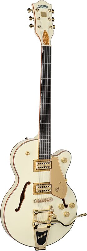 Gretsch Limited Edition Chris Rocha Electro Broadkaster Electric Guitar, Vintage White, Body Left Front
