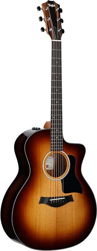 Taylor 214ce-K Plus Grand Auditorium Acoustic-Electric Guitar (with Aerocase), Shaded Edge Burst, Body Left Front