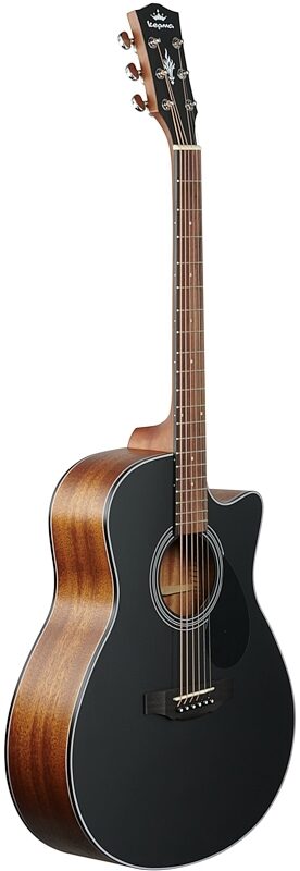 Kepma K3 Series GA3-130 Acoustic Guitar, Black Matte, Body Left Front