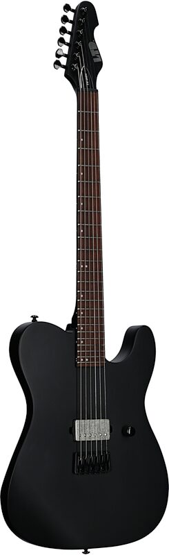 ESP LTD TE-201 Electric Guitar, Black Satin, Body Left Front