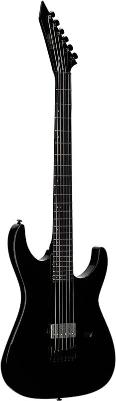ESP LTD M-201 Baritone HT Electric Guitar, Black, Body Left Front