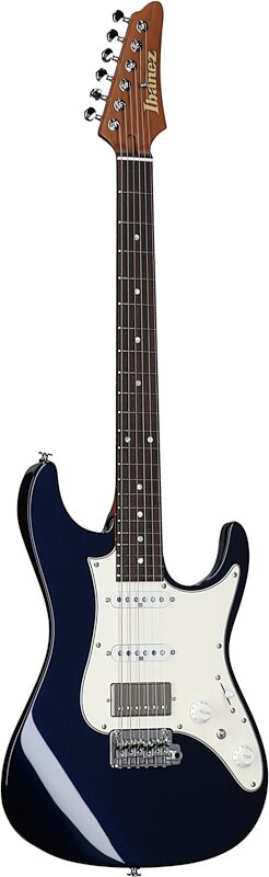Ibanez Prestige AZ2204NW Electric Guitar (with Case), Dark Tide Blue, Body Left Front