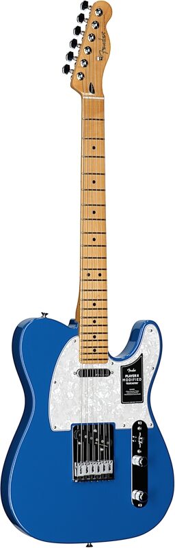 Fender Player II Modified Telecaster Electric Guitar, Maple Fingerboard, Electric Blue, Body Left Front