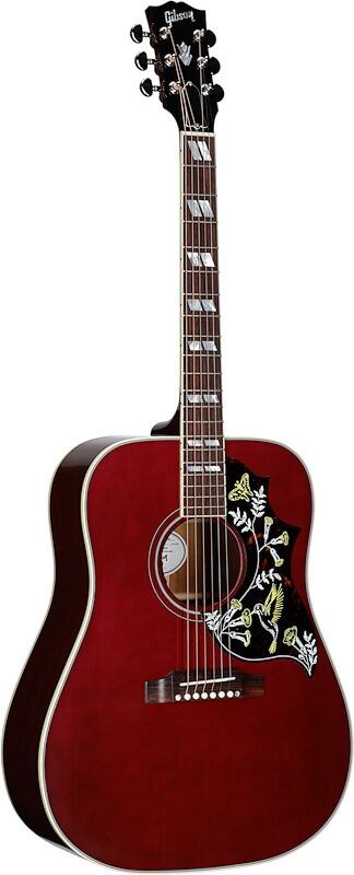 Gibson Limited Edition Hummingbird Standard Acoustic-Electric Guitar (with Case), Wine Red, Body Left Front